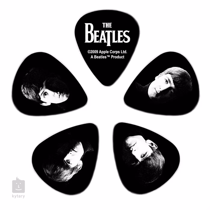 D'Addario 1CBK2-10B2 Meet The Beatles Thin Picks - Pene Signature