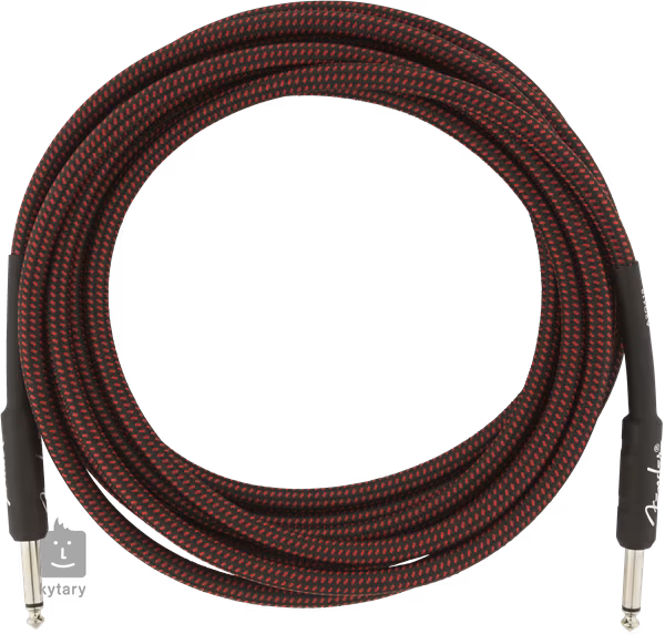 Fender Professional Series 15' Instrument Cable Red Tweed - Cablu pentru instrument