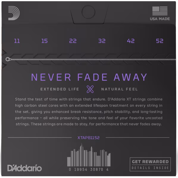 D'Addario XTAPB1152 - Corzi de metal pentru chitară acustică