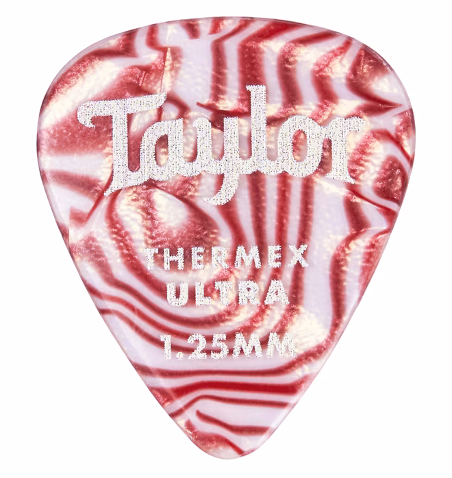 Taylor Premium Darktone Thermex Ultra Picks 351 Ruby Swirl 1.25 - Pene