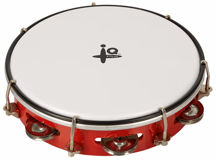 IQ Plus 6" Natural Wood Tambourine - Tamburină cu membrană 
