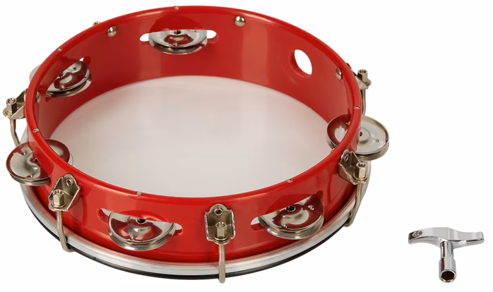 IQ Plus 6" Natural Wood Tambourine - Tamburină cu membrană 
