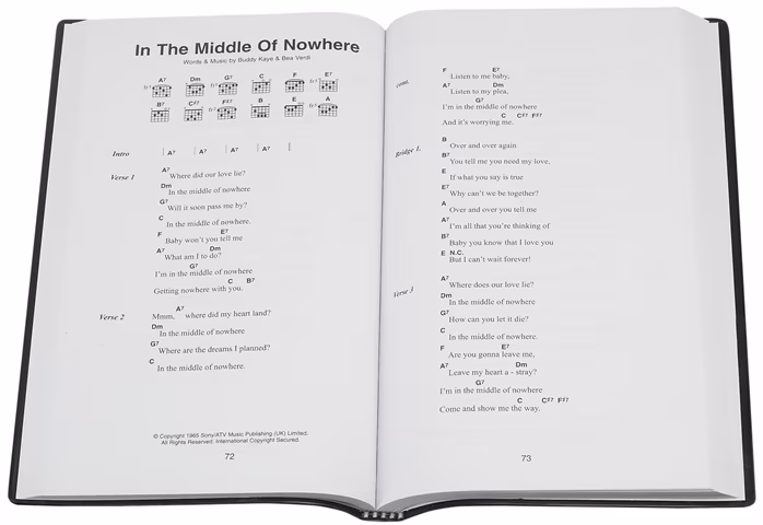 MS The Little Black Book of 60s Hits - Carte de cântece