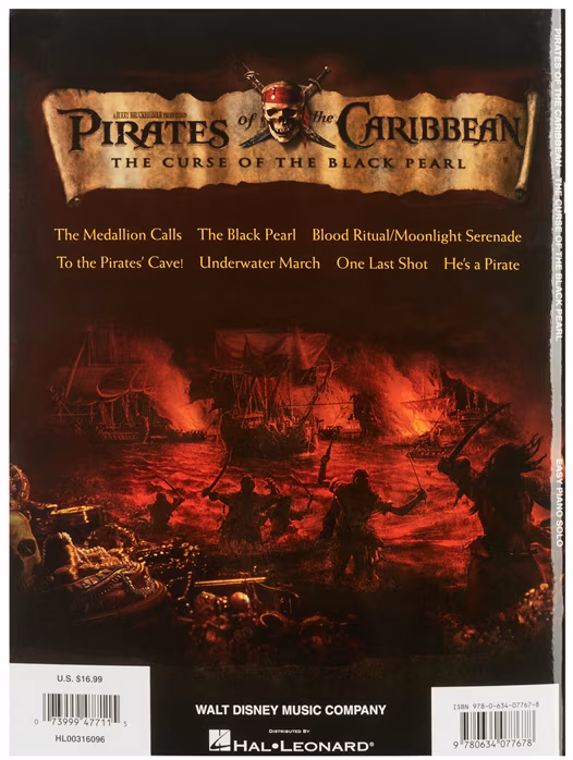 MS Pirates Of The Caribbean: Easy Piano Solo - Partituri pentru pian 
