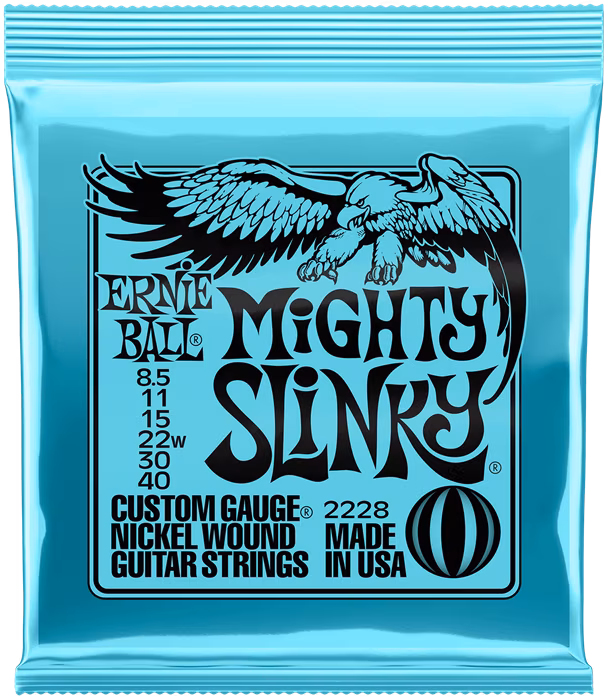 Ernie Ball 2228 Nickel Wound Mighty Slinky - Corzi pentru chitară electrică