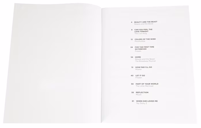 MS Disney Songs For Female Singers: 10 All-Time Favorites - Partituri cântece