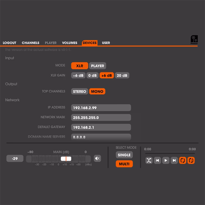 Palmer Grand Audition MKII - Splitter microfon 
