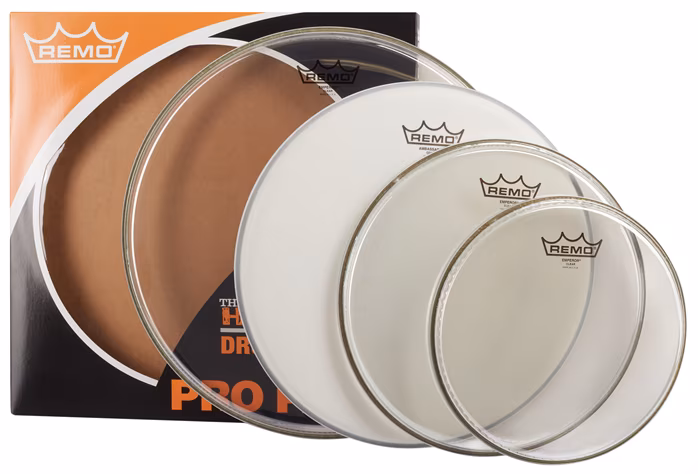 Remo Emperor Clear Rock - Set membrane pentru tom-uri şi tobe snare