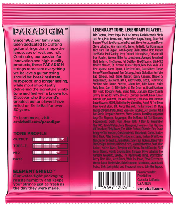 Ernie Ball 2023 Paradigm Super Slinky - Corzi pentru chitară electrică