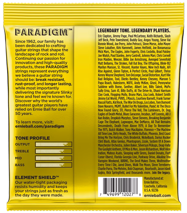 Ernie Ball 2027 Paradigm Beefy Slinky - Corzi pentru chitară electrică