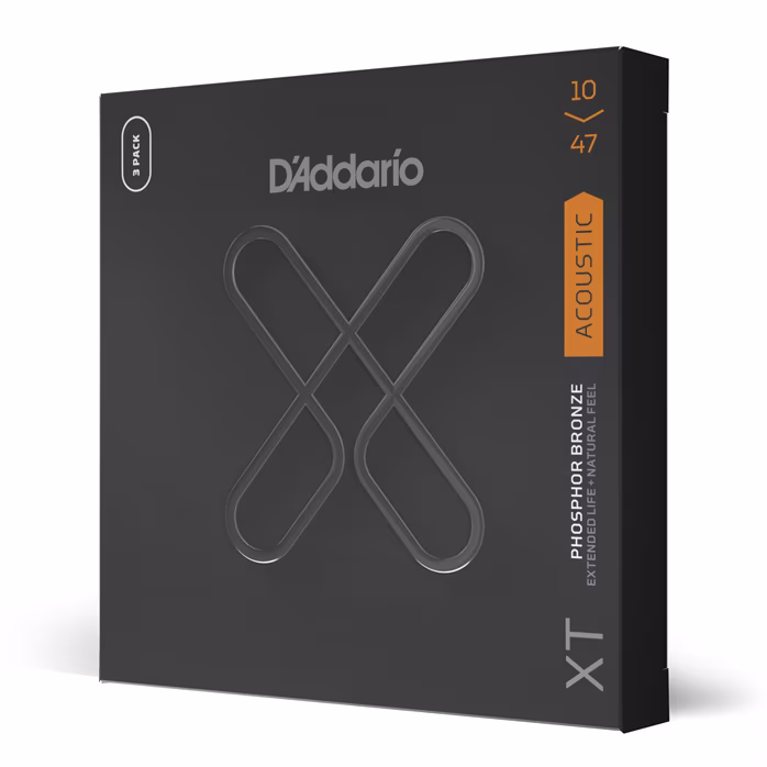 D'Addario XTAPB1047-3P - Corzi de metal pentru chitară acustică