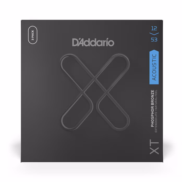 D'Addario XTAPB1253-3P - Corzi de metal pentru chitară acustică