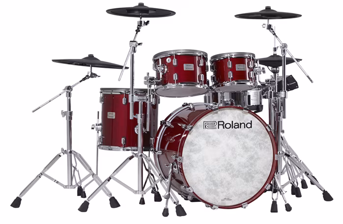Roland VAD706 Gloss Cherry V-Drums - Set electronic tobe 