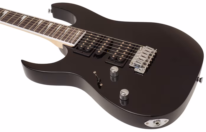 Ibanez GRG170DXL Black Night - Chitară electrică pentru stângaci