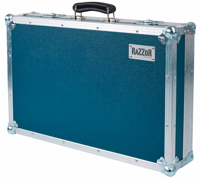 Razzor Cases PREMIUM Pedalboard 560x350 Green - Pedal board