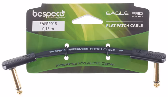 Bespeco Eagle Pro Flat Patch Cable 0,15 m - Cablu de conexiune