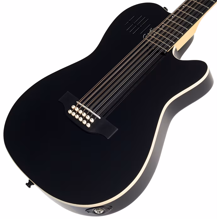 Godin A12 Black HG - Chitară electro-acustică cu 12 corzi