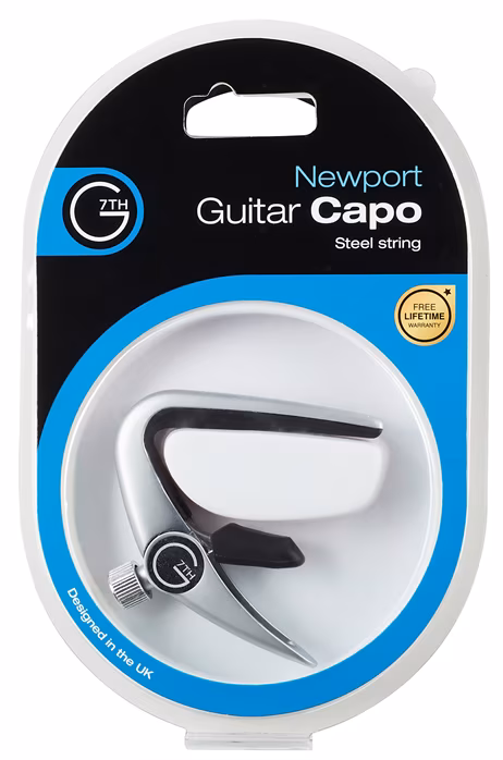 G7th Newport 6-String Silver - Capodastru