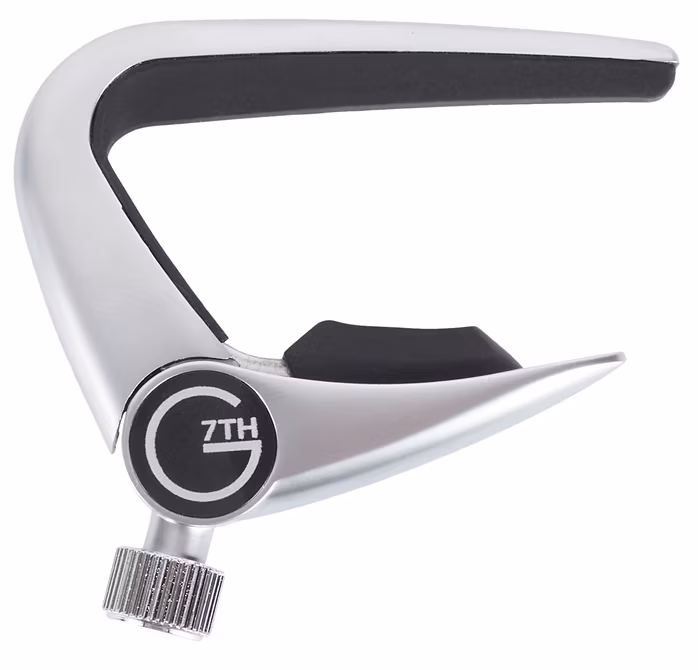G7th Newport 6-String Silver - Capodastru