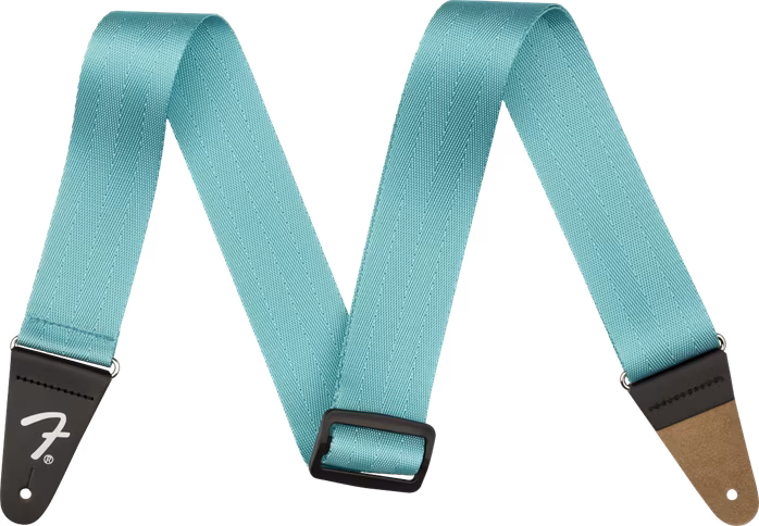 Fender American Professional Seatbelt Strap Miami Blue - Curea chitară