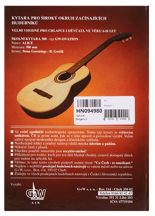 KN Rangers - Plavci - Rangers 2. díl - Carte de cântece