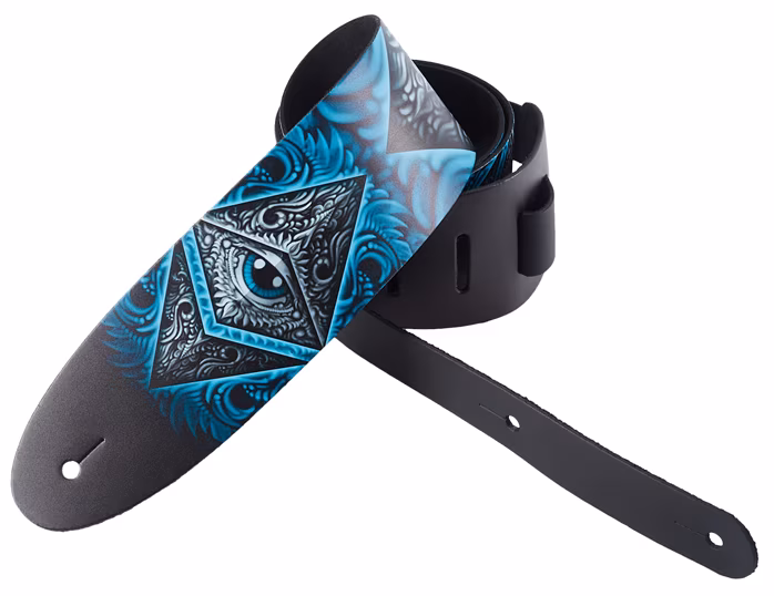 Perri's Leathers 11049 David Bollt Leather Strap Mind's Eye - Curea chitară