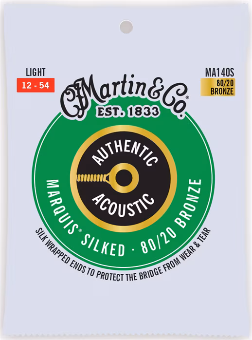 Martin Authentic Marquis 80/20 Bronze Light - Corzi de metal pentru chitară acustică