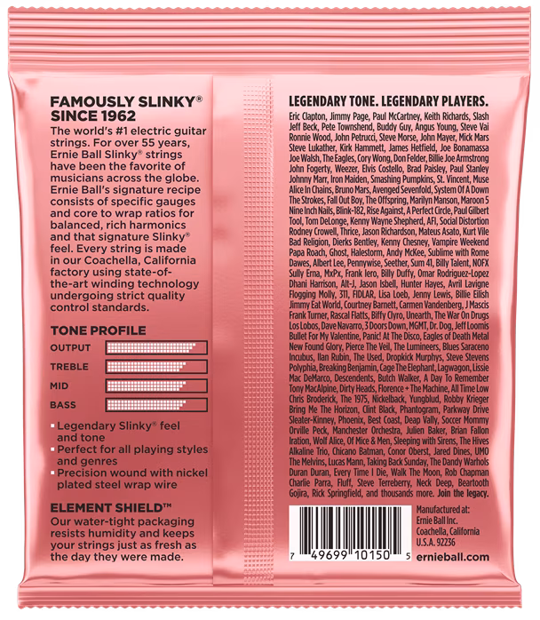 Ernie Ball 2217 Nickel Wound Zippy Slinky - Corzi pentru chitară electrică