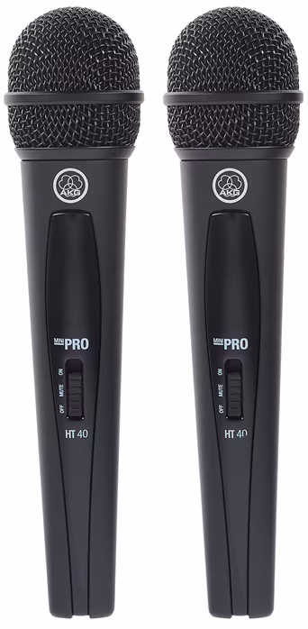 AKG WMS40 Mini2 Vocal Set Dual ISM 2/3 (neambalat) - Set dual fără fir 