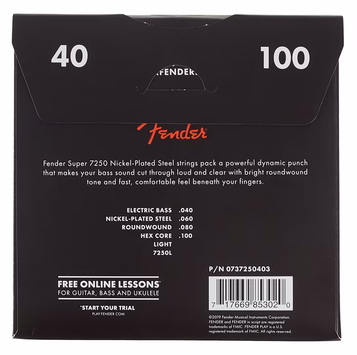 Fender 7250L - Corzi pentru chitară bass
