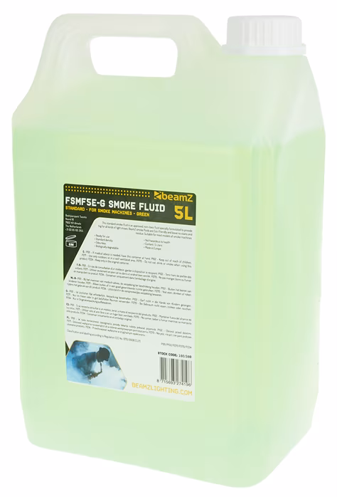 BeamZ FSMF5E-G Smoke Fluid 5L Standard Green - Umplutură 
