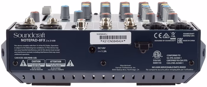 Soundcraft Notepad 8 FX (neambalat) - Pupitru de mixaj analogic