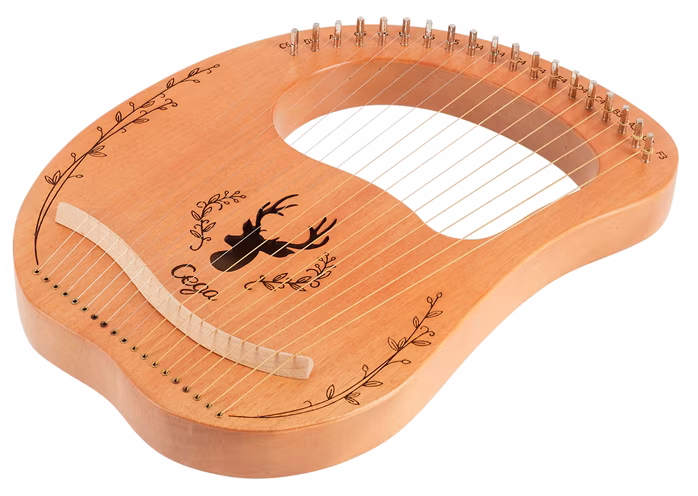 Cega Lyre Harp 19 Strings Natural - Liră