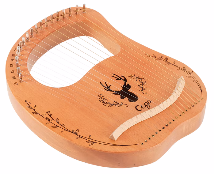 Cega Lyre Harp 19 Strings Natural - Liră