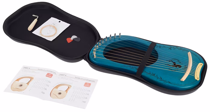 Cega Lyre Harp 10 Strings Blue - Liră