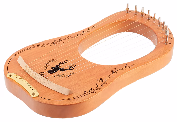 Cega Lyre Harp 10 Strings Natural - Liră