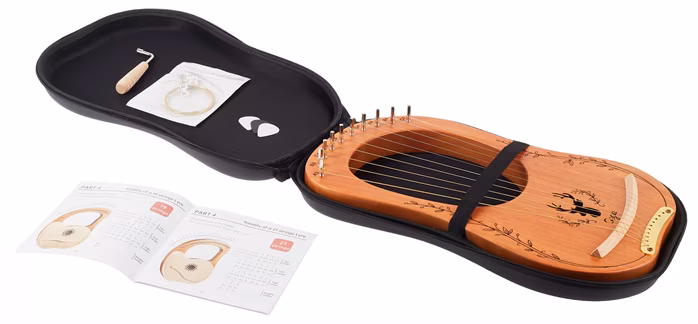 Cega Lyre Harp 10 Strings Natural - Liră