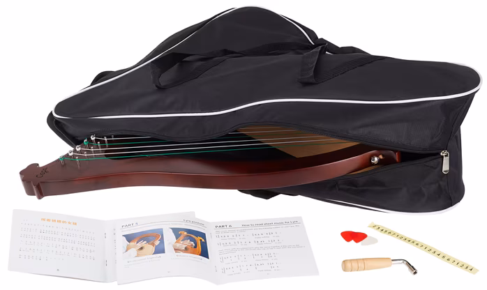 Cega Harp 15 String Brown (neambalat) - Liră