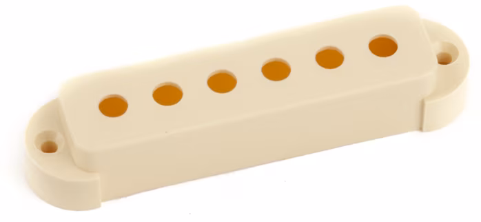 Fender Jaguar Pickup Cover Aged White - Hardware chitară 