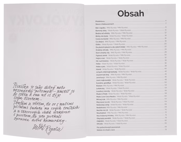 KN Zpěvník Ryvolovky – Písně Wabiho a Mikiho Ryvolů – 1. díl - Carte de cântece