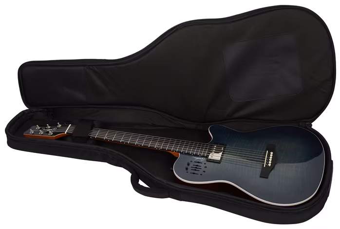 Godin A 6 ULTRA Denim Blue Flame - Chitară hibridă electro-acustică