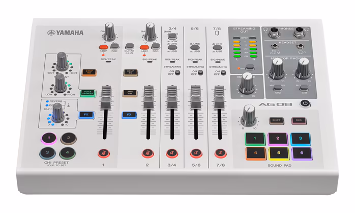 Yamaha AG08 White - Pupitru de mixaj analogic