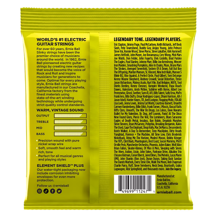 Ernie Ball 3251 Pure Nickel Regular Slinky 3-Pack - Corzi pentru chitară electrică