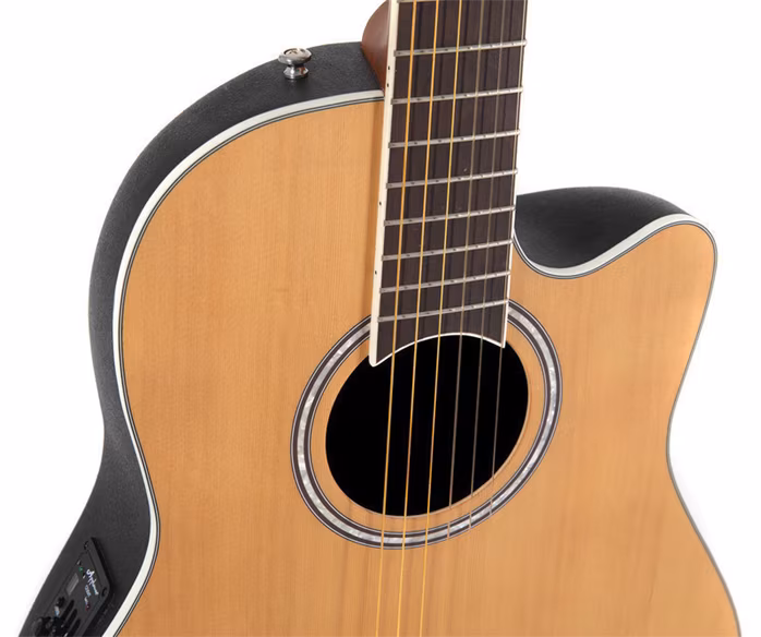 Applause AB24CII Mid Cutaway Nylon Natural Satin - Chitară clasică electro-acustică