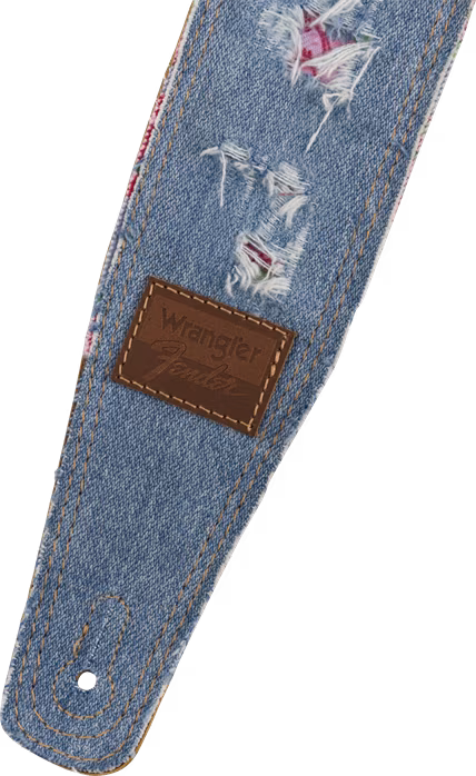 Fender Wrangler Ripped Denim Strap Indigo - Curea chitară