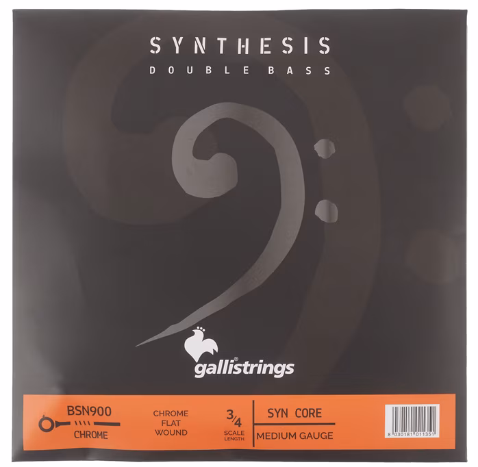 Galli BSN 900 Synthesis Bass SYN Crome 3/4 - Corzi contrabas 