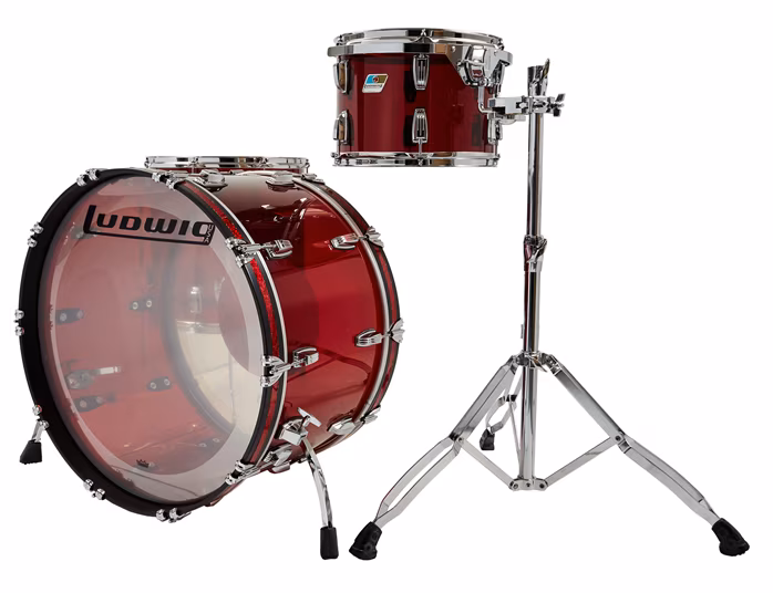 Ludwig Vistalite 50th Anniversary Probeat Red - Set tobe 