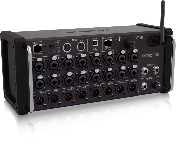 Midas MR18 - Pupitru de mixaj cu telecomandă 