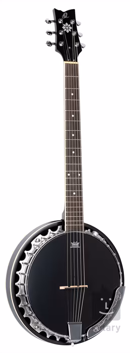 Ortega OBJE356-SBK-L - Banjo electro-acustic pentru stângaci