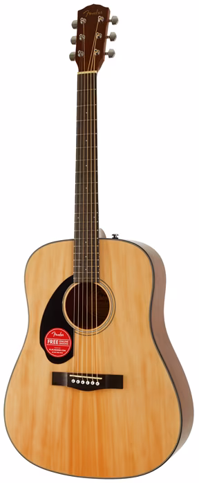 Fender CD-60S LH NAT - Chitară acustică pentru stângaci 
